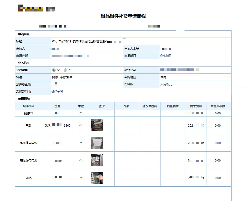 OA 审批流程列表